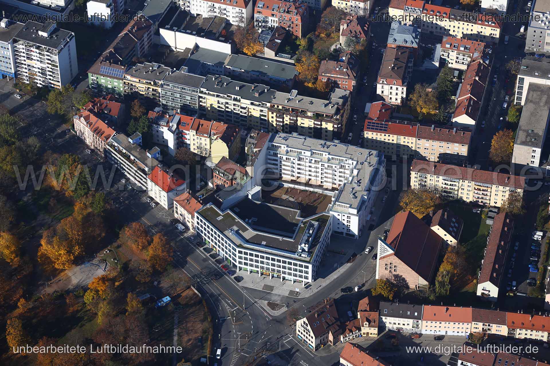 Luftaufnahme Hirsvogelstraße in Nürnberg | Mittelfranken, Bayern
