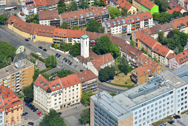 Luftaufnahme Hirsvogelstraße in Nürnberg | Mittelfranken, Bayern