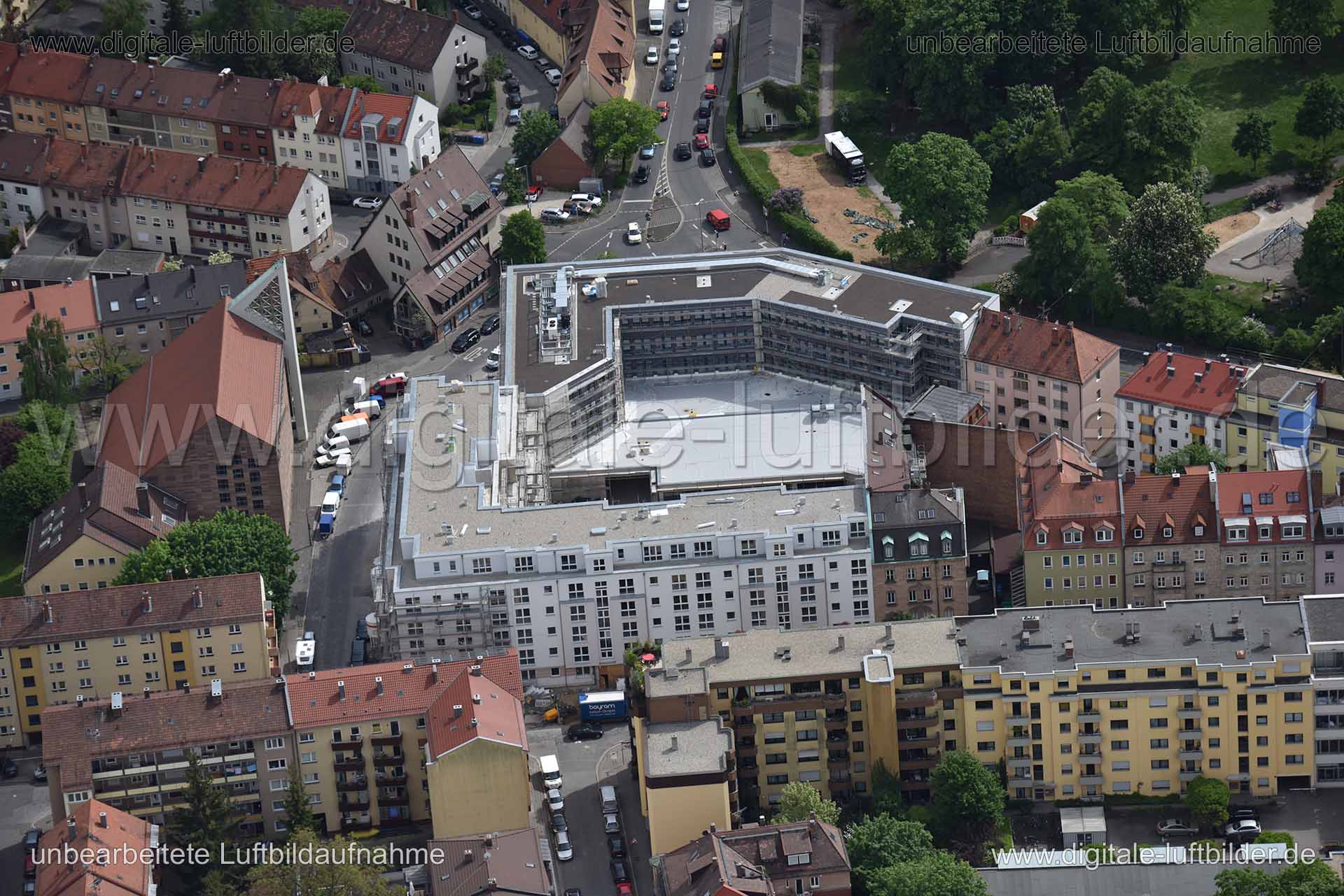 Luftaufnahme Hirsvogelstraße in Nürnberg | Mittelfranken, Bayern