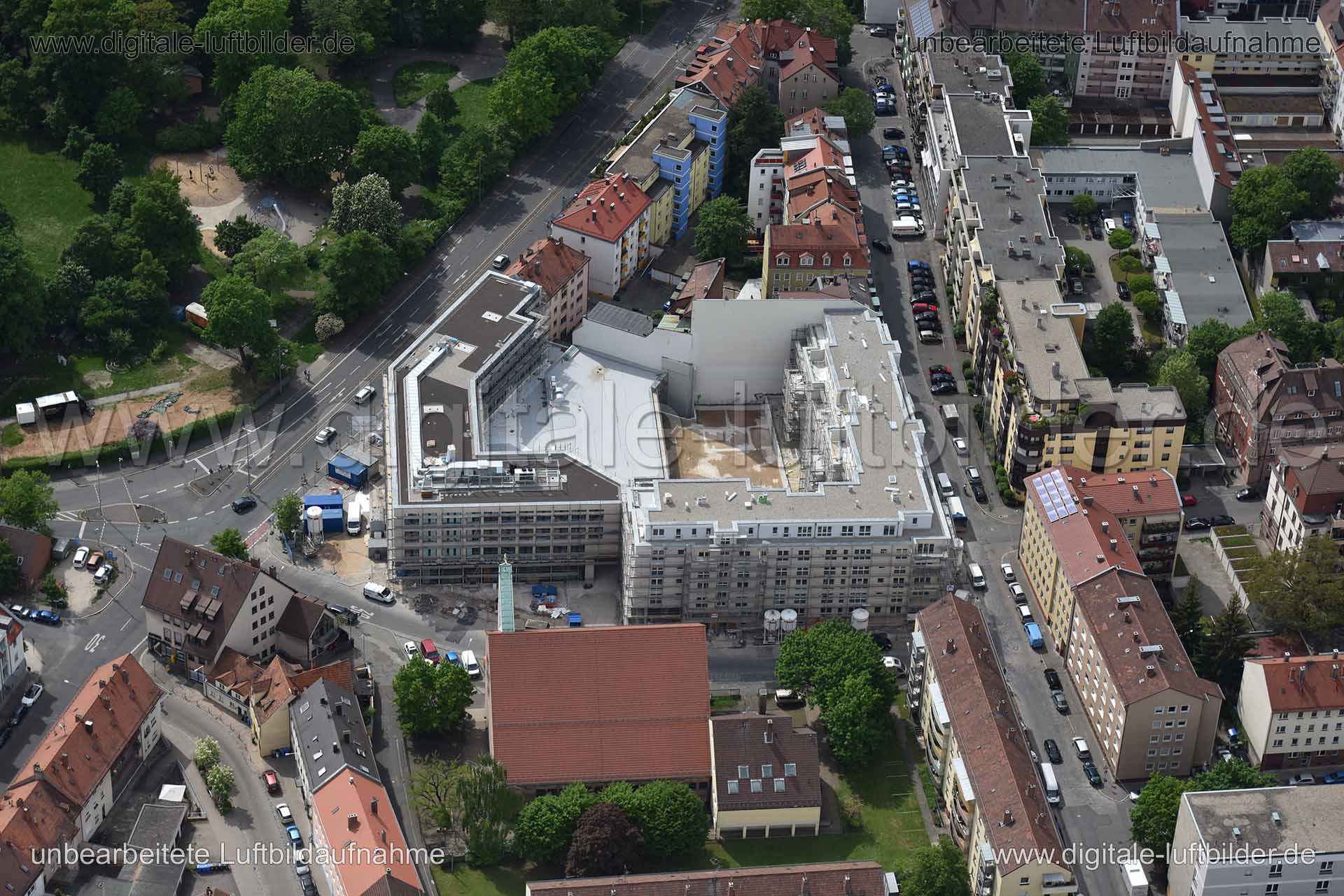 Luftaufnahme Hirsvogelstraße in Nürnberg | Mittelfranken, Bayern