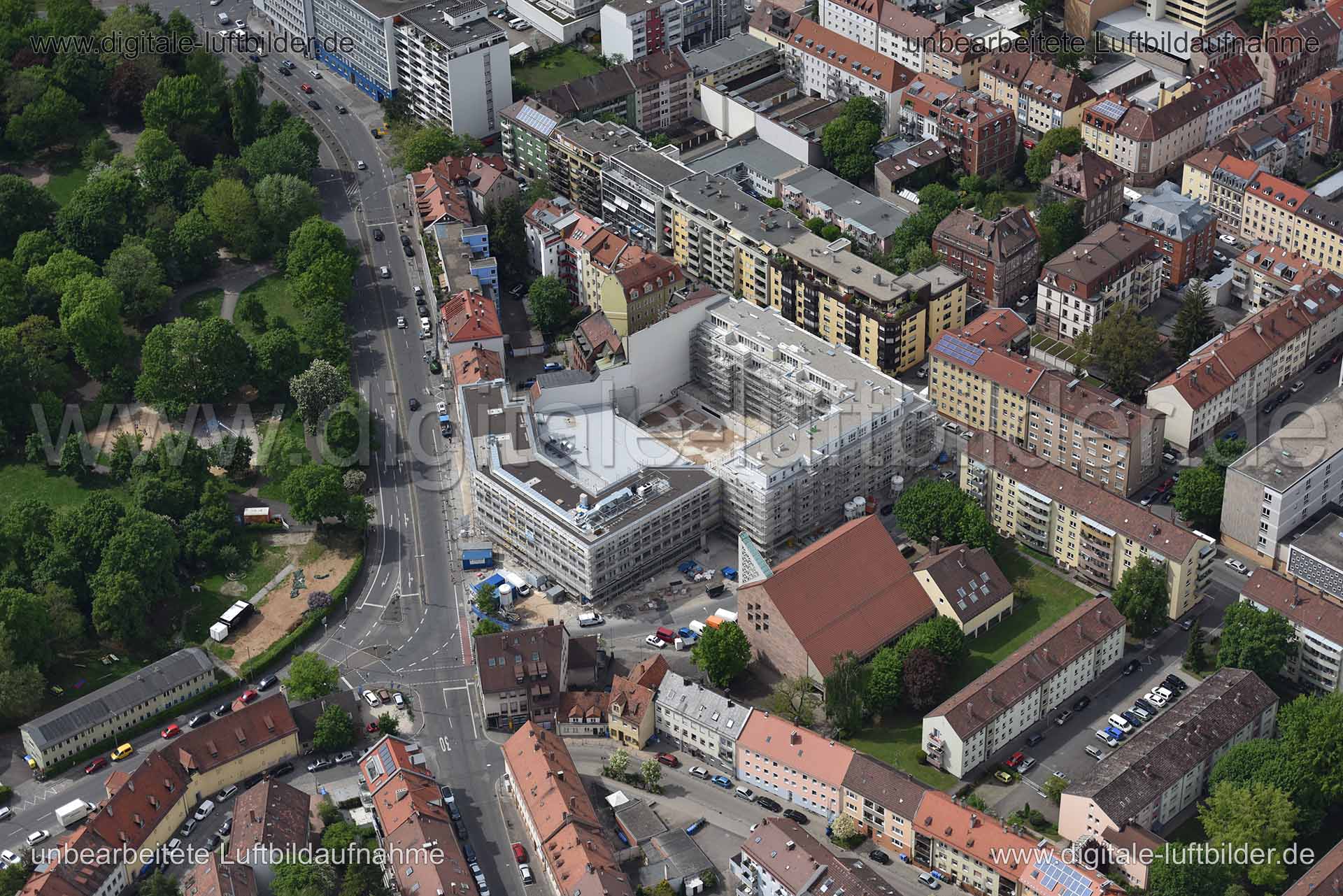 Luftaufnahme Hirsvogelstraße in Nürnberg | Mittelfranken, Bayern