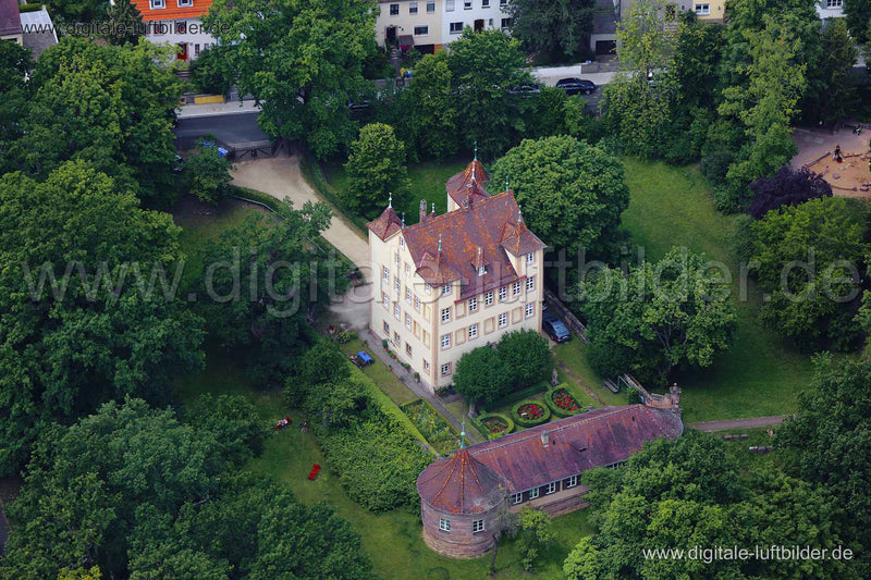Luftaufnahme Hummelsteiner Schloss in Nürnberg | Mittelfranken, Bayern