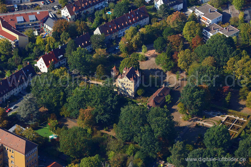 Luftaufnahme Hummelsteiner Schloss in Nürnberg | Mittelfranken, Bayern