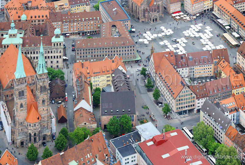Luftaufnahme IHK Waaggasse in Nürnberg | Mittelfranken, Bayern