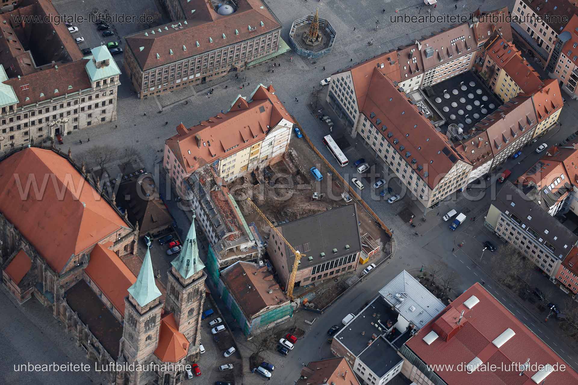 Luftaufnahme IHK Waaggasse in Nürnberg | Mittelfranken, Bayern