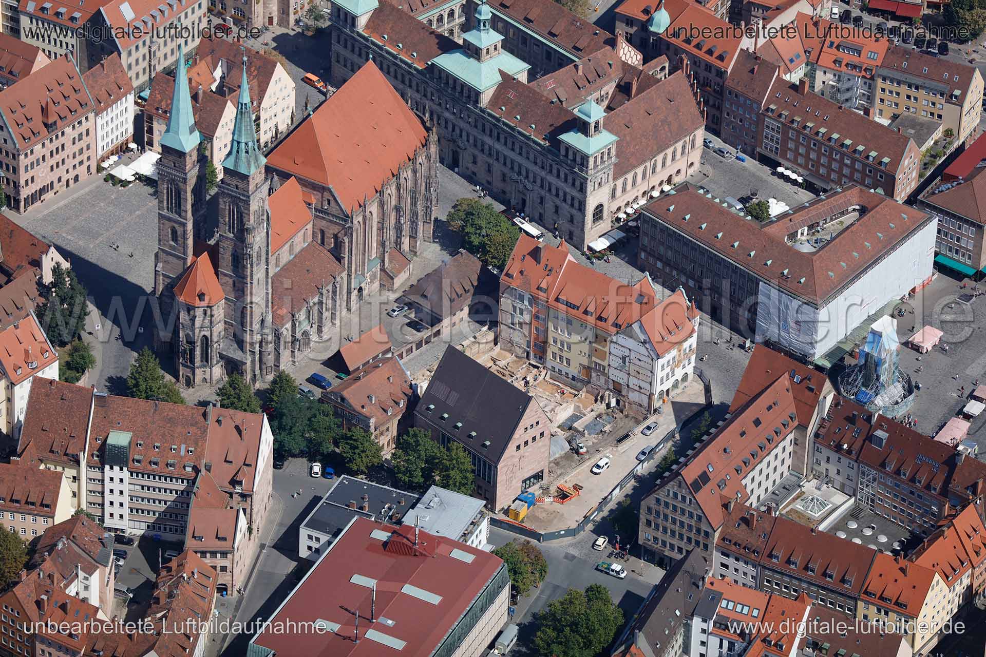 Luftaufnahme IHK Waaggasse in Nürnberg | Mittelfranken, Bayern