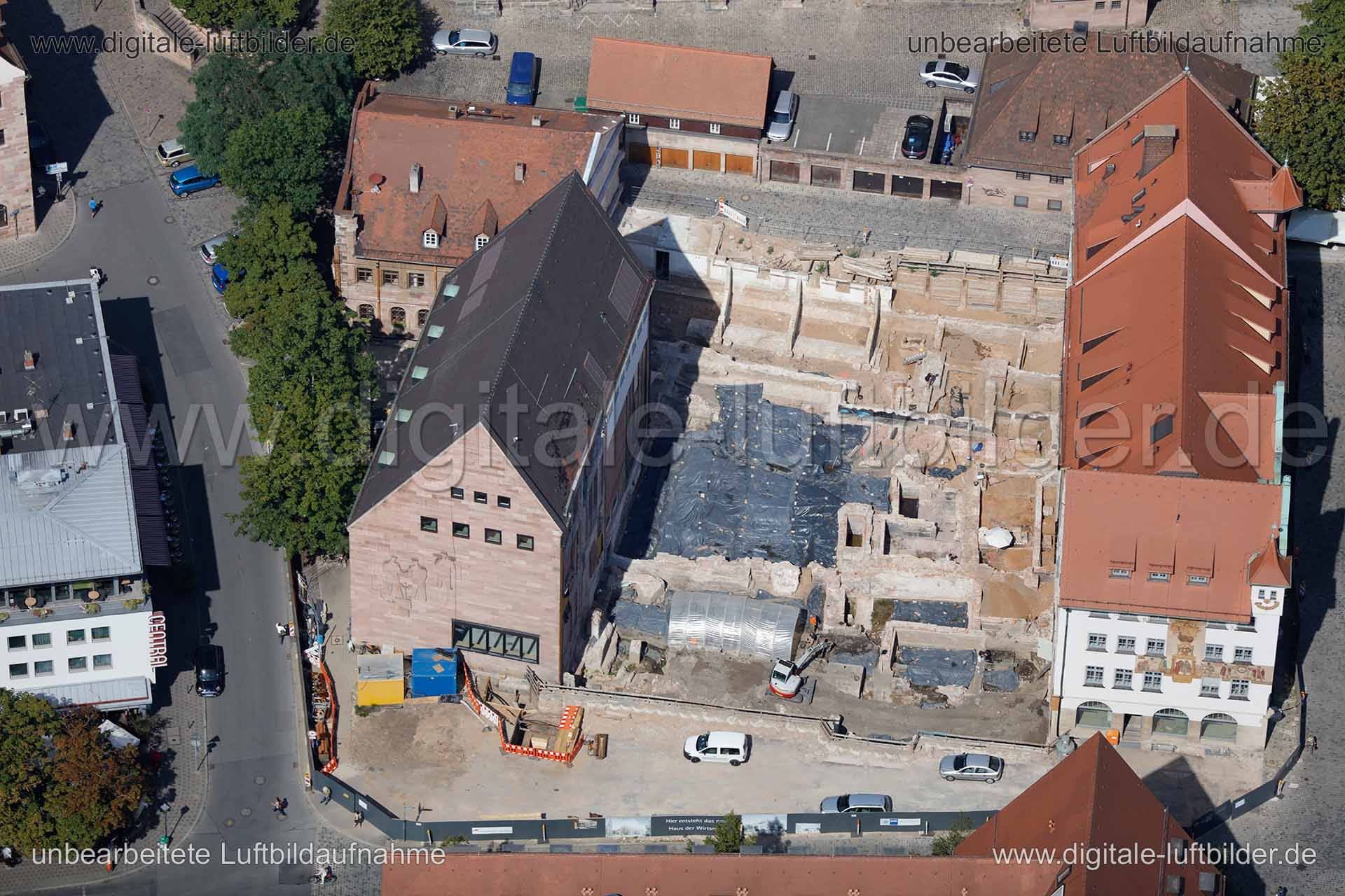 Luftaufnahme IHK Waaggasse in Nürnberg | Mittelfranken, Bayern