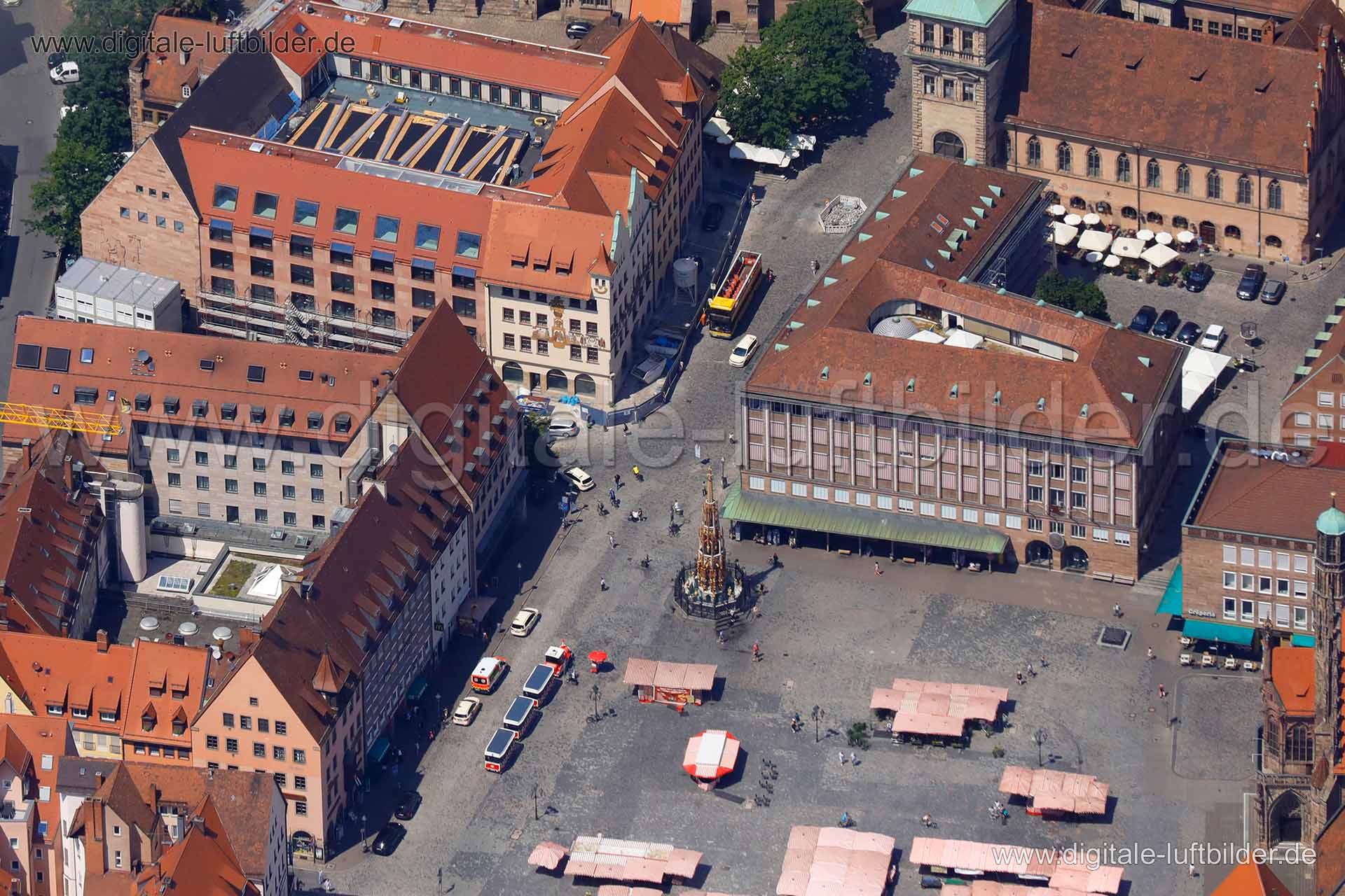 Luftaufnahme IHK Waaggasse in Nürnberg | Mittelfranken, Bayern