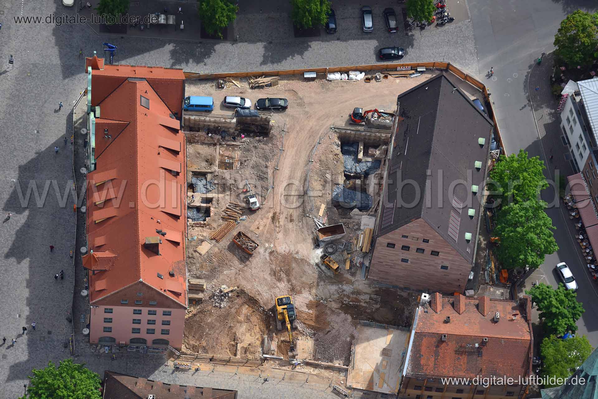 Luftaufnahme IHK Waaggasse in Nürnberg | Mittelfranken, Bayern