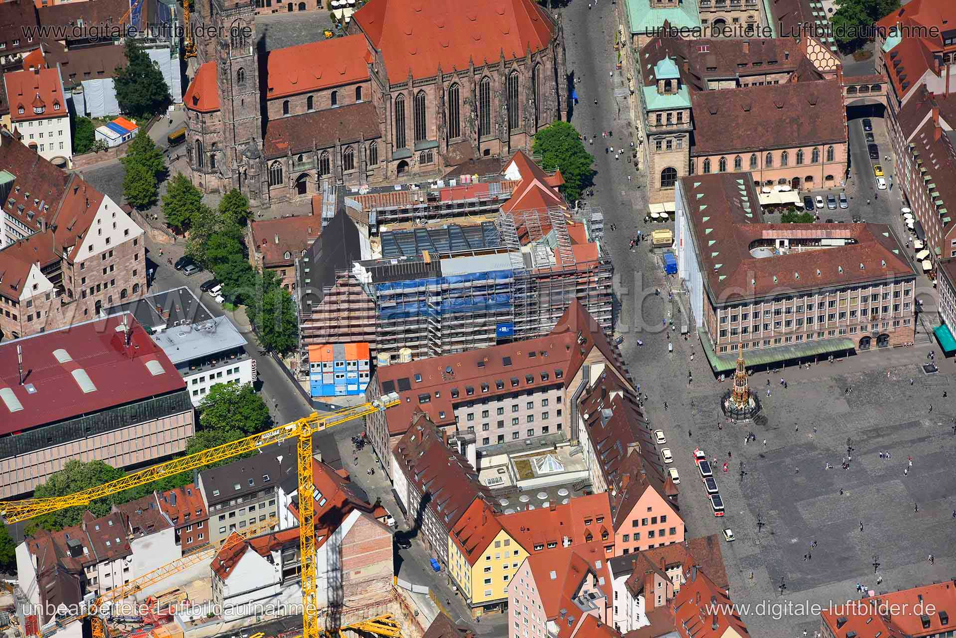 Luftaufnahme IHK Waaggasse in Nürnberg | Mittelfranken, Bayern