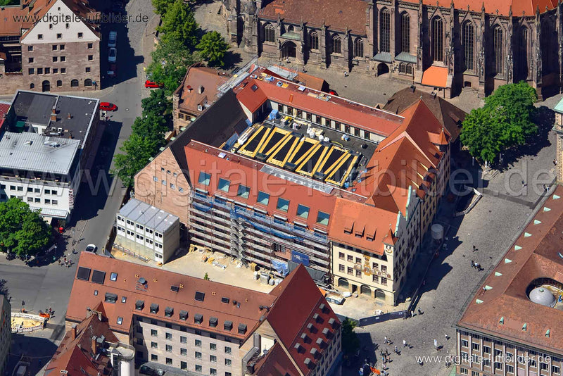 Luftaufnahme IHK Waaggasse in Nürnberg | Mittelfranken, Bayern