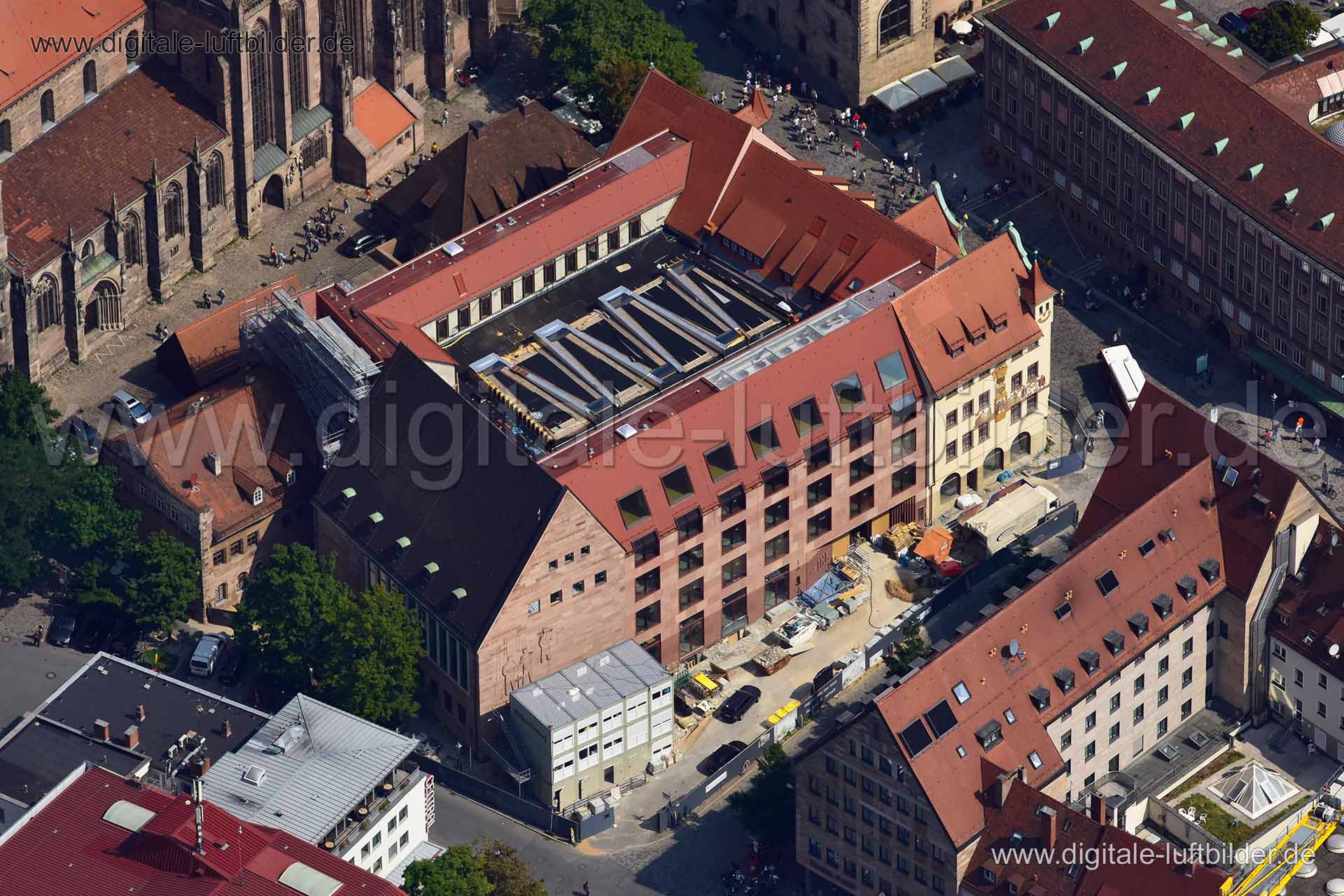 Luftaufnahme IHK Waaggasse in Nürnberg | Mittelfranken, Bayern