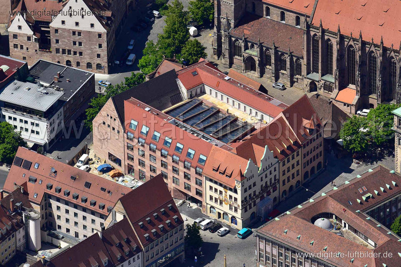 Luftaufnahme IHK Waaggasse in Nürnberg | Mittelfranken, Bayern