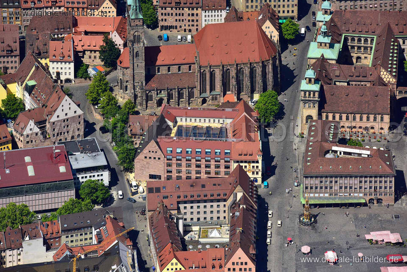Luftaufnahme IHK Waaggasse in Nürnberg | Mittelfranken, Bayern