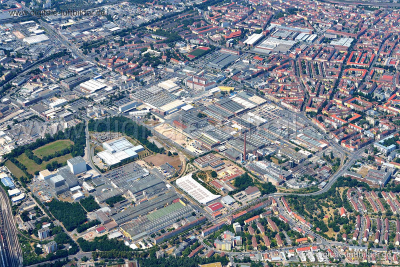 Luftaufnahme Industriegebiet Katzwanger Straße in Nürnberg | Mittelfranken, Bayern
