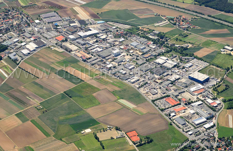 Luftaufnahme Industriegebiet Schmalau in Nürnberg | Mittelfranken, Bayern