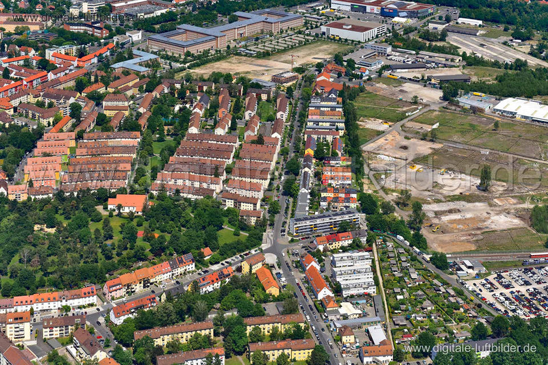 Luftaufnahme Ingolstädter Straße in Nürnberg | Mittelfranken, Bayern
