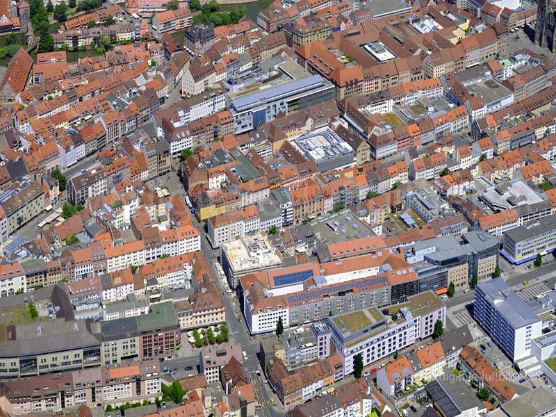 Luftaufnahme Innenstadt in Nürnberg | Mittelfranken, Bayern