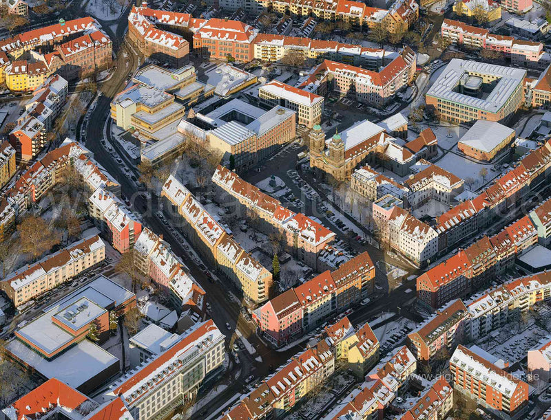 Luftaufnahme Innere Laufer Gasse in Nürnberg | Mittelfranken, Bayern