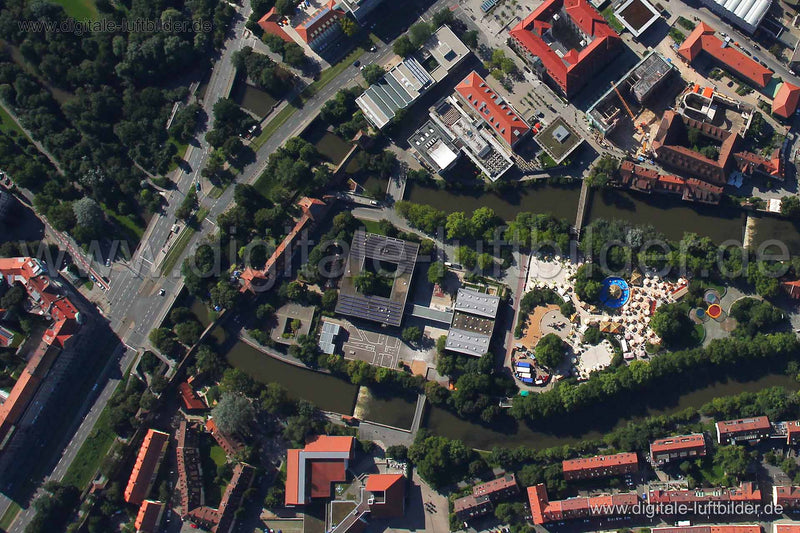Luftaufnahme Insel Schütt in Nürnberg | Mittelfranken, Bayern