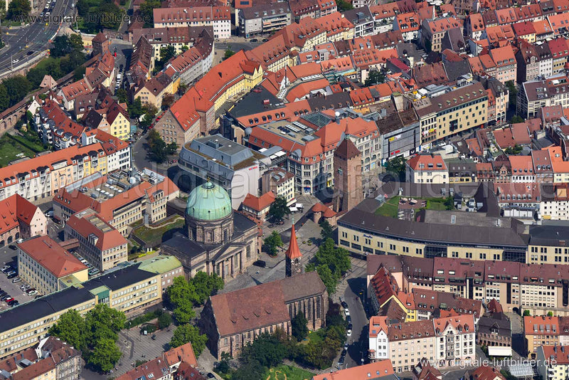 Luftaufnahme Jakobsplatz in Nürnberg | Mittelfranken, Bayern