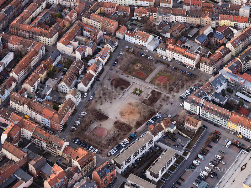 Luftaufnahme Jamnitzerplatz in Nürnberg | Mittelfranken, Bayern