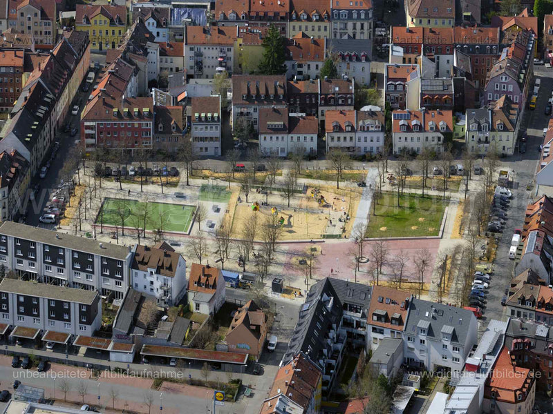 Luftaufnahme Jamnitzerplatz in Nürnberg | Mittelfranken, Bayern
