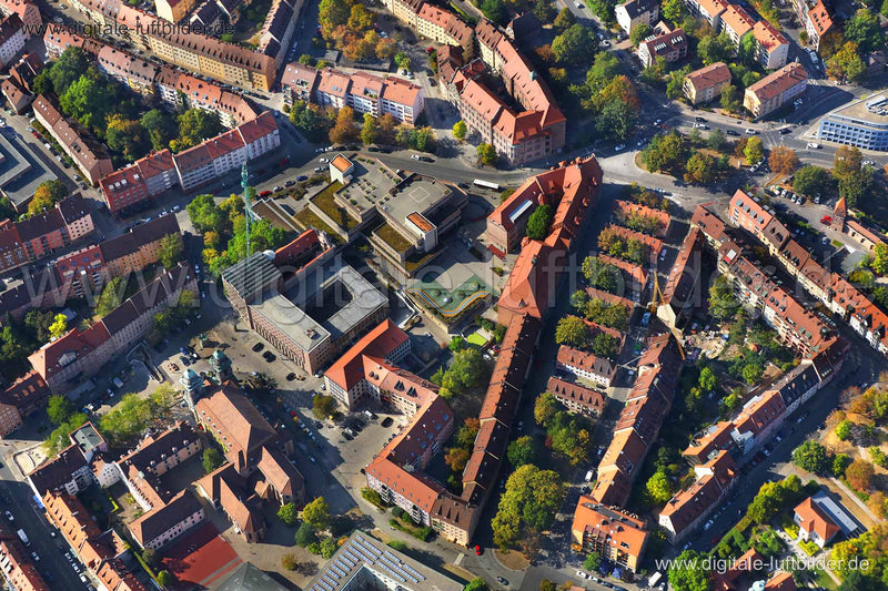 Luftaufnahme Johannes-Scharrer-Gymnasium in Nürnberg | Mittelfranken, Bayern