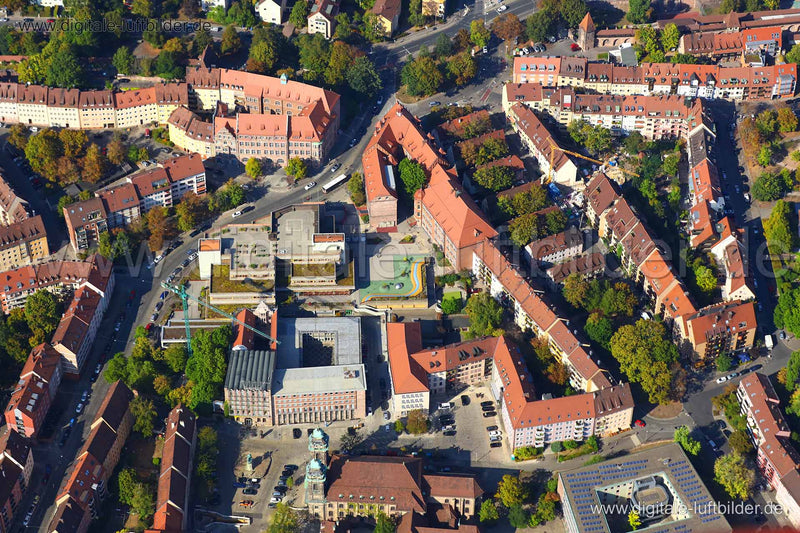 Luftaufnahme Johannes-Scharrer-Gymnasium in Nürnberg | Mittelfranken, Bayern