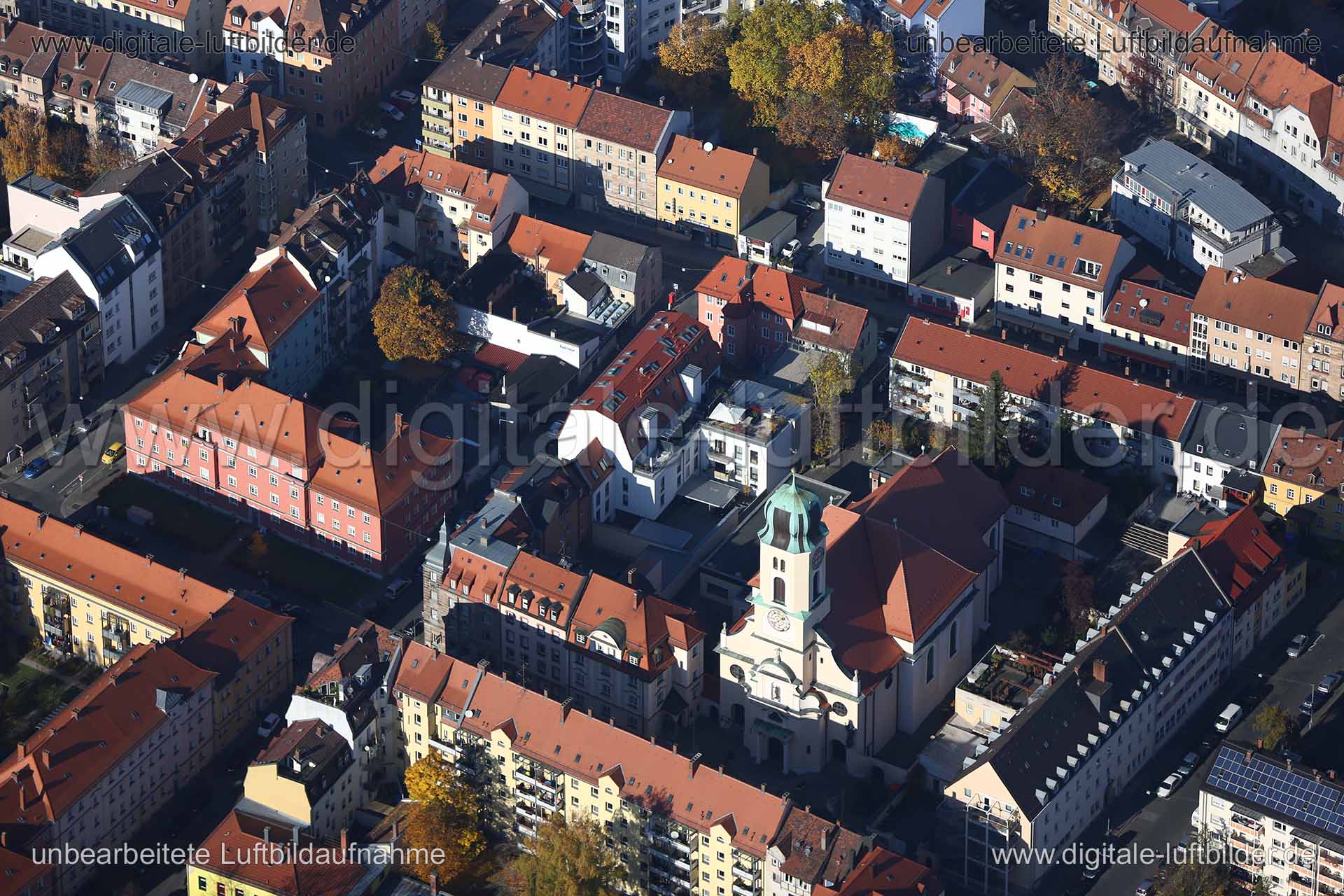 Luftaufnahme Johannisstraße in Nürnberg | Mittelfranken, Bayern
