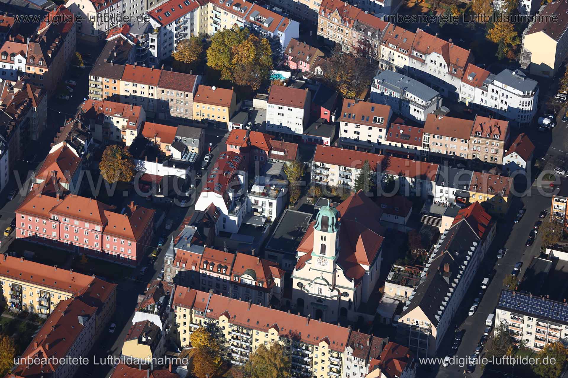 Luftaufnahme Johannisstraße in Nürnberg | Mittelfranken, Bayern