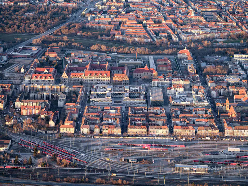Luftaufnahme Justizpalast in Nürnberg | Mittelfranken, Bayern