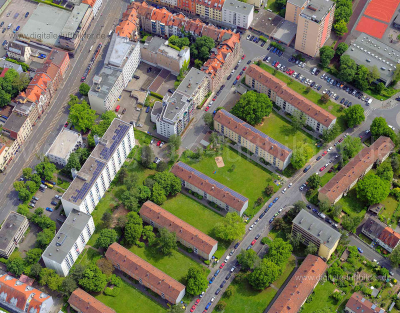 Luftaufnahme Juvenellstraße in Nürnberg | Mittelfranken, Bayern