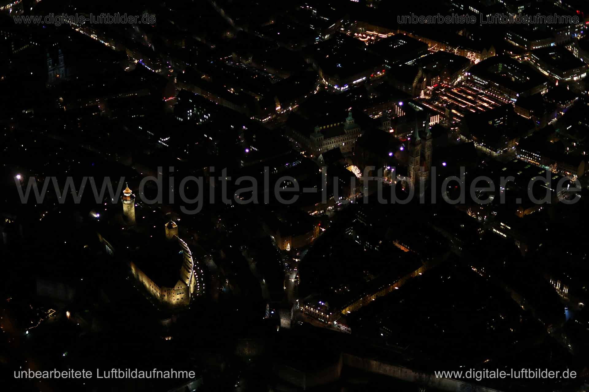 Luftaufnahme Kaiserburg in Nürnberg | Mittelfranken, Bayern