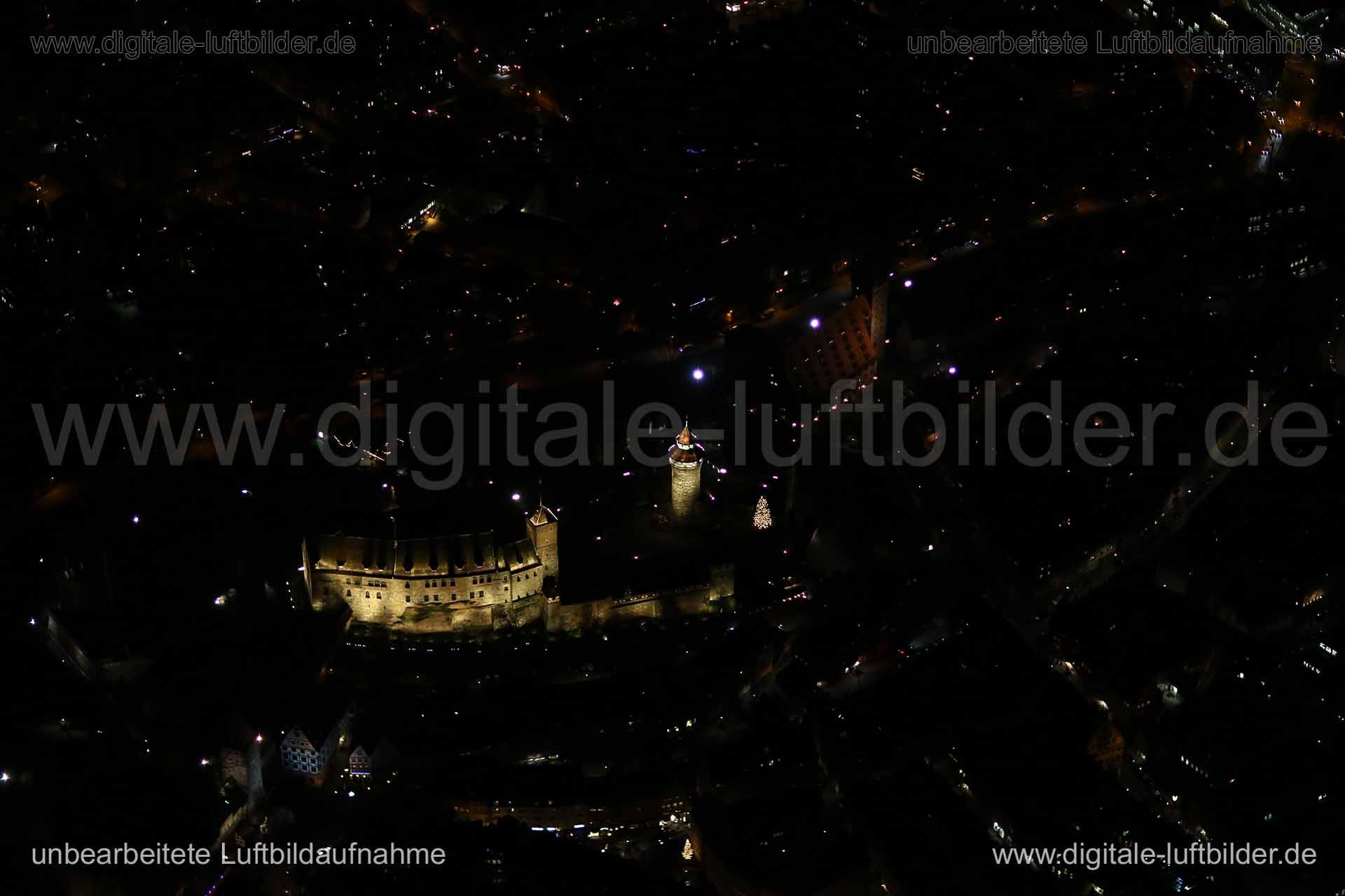 Luftaufnahme Kaiserburg in Nürnberg | Mittelfranken, Bayern