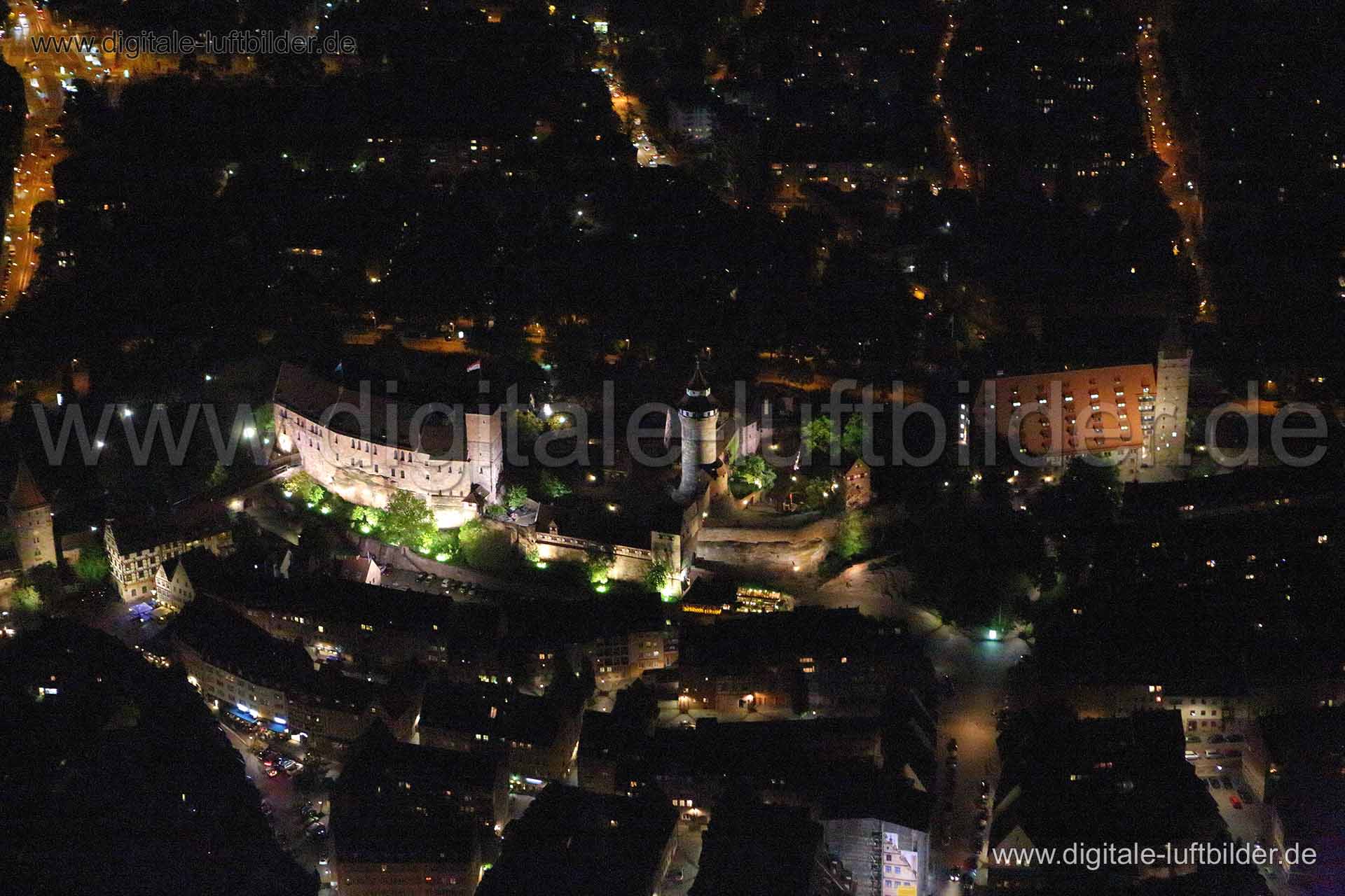 Luftaufnahme Kaiserburg in Nürnberg | Mittelfranken, Bayern