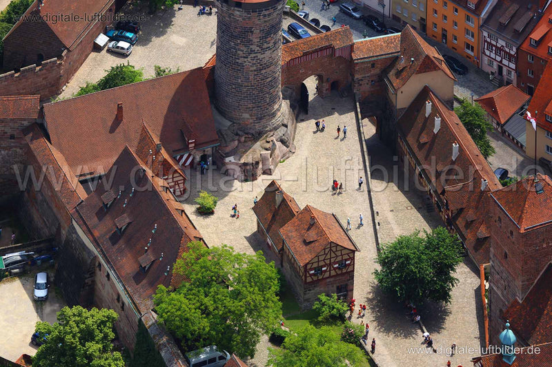 Luftaufnahme Kaiserburg in Nürnberg | Mittelfranken, Bayern