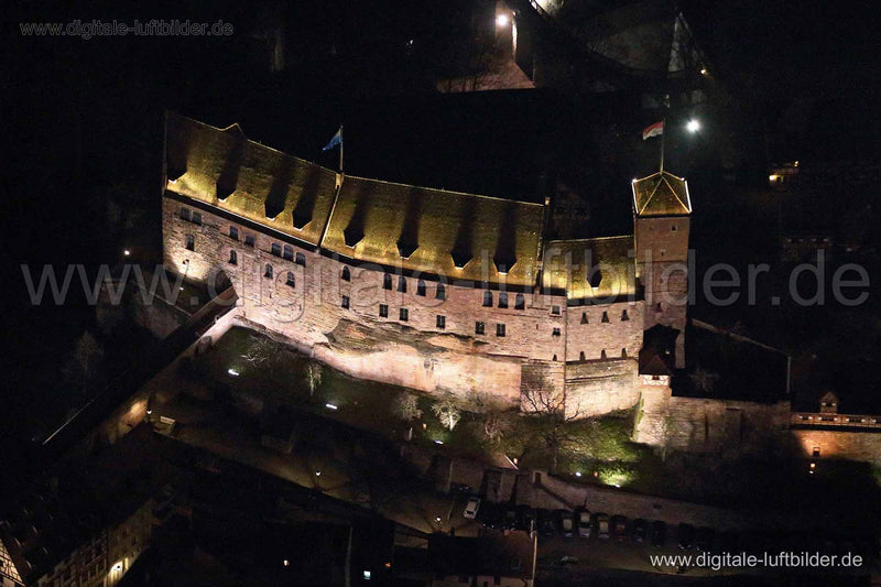 Luftaufnahme Kaiserburg in Nürnberg | Mittelfranken, Bayern