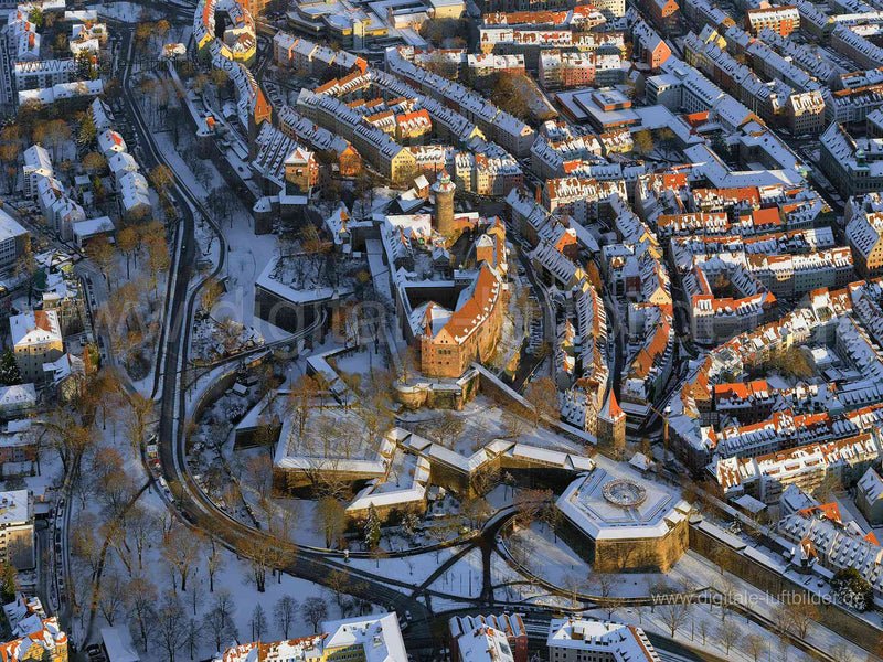 Luftaufnahme Kaiserburg in Nürnberg | Mittelfranken, Bayern