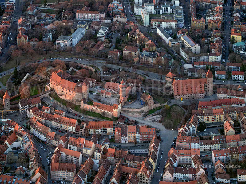 Luftaufnahme Kaiserburg in Nürnberg | Mittelfranken, Bayern