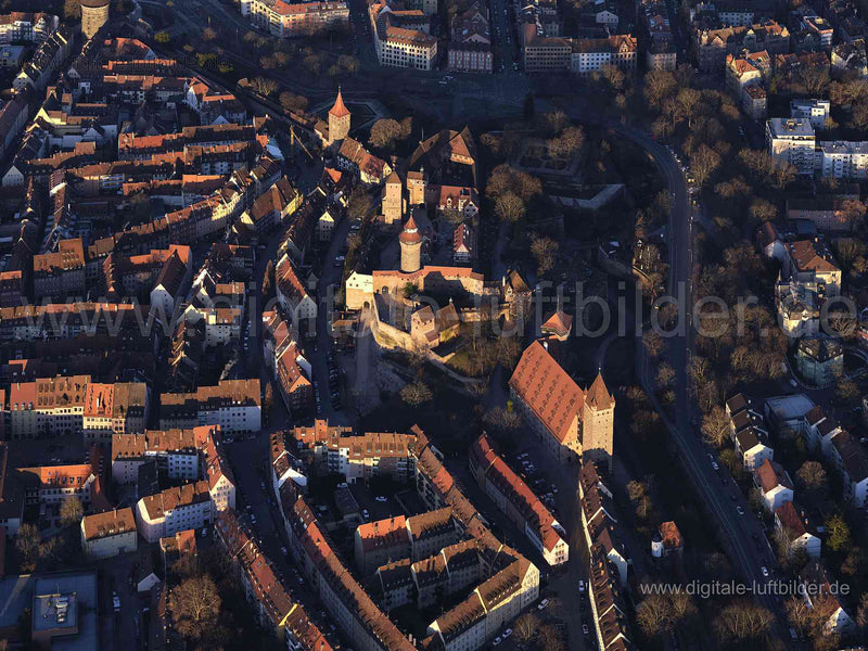 Luftaufnahme Kaiserburg in Nürnberg | Mittelfranken, Bayern