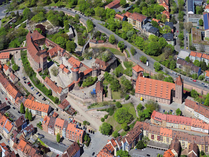 Luftaufnahme Burggarten in Nürnberg | Mittelfranken, Bayern