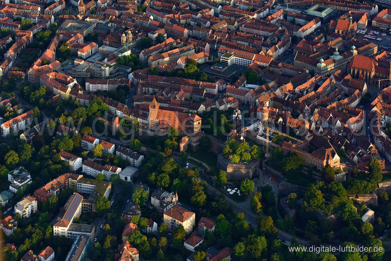 Luftaufnahme Kaiserburg in Nürnberg | Mittelfranken, Bayern