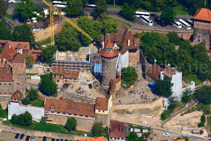 Luftaufnahme Kaiserburg in Nürnberg | Mittelfranken, Bayern