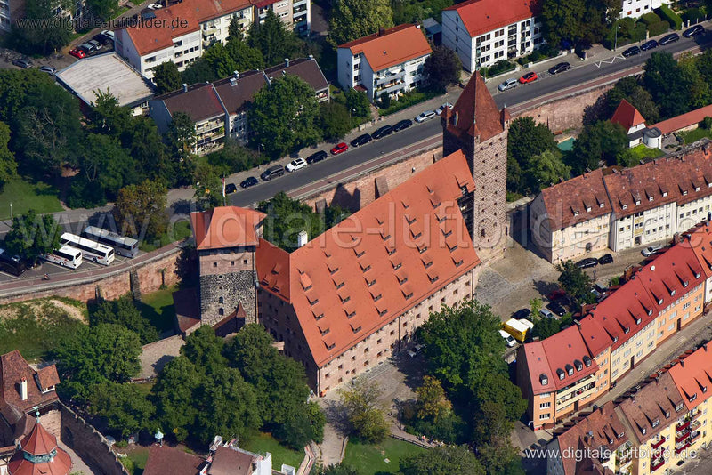 Luftaufnahme Kaiserburg in Nürnberg | Mittelfranken, Bayern