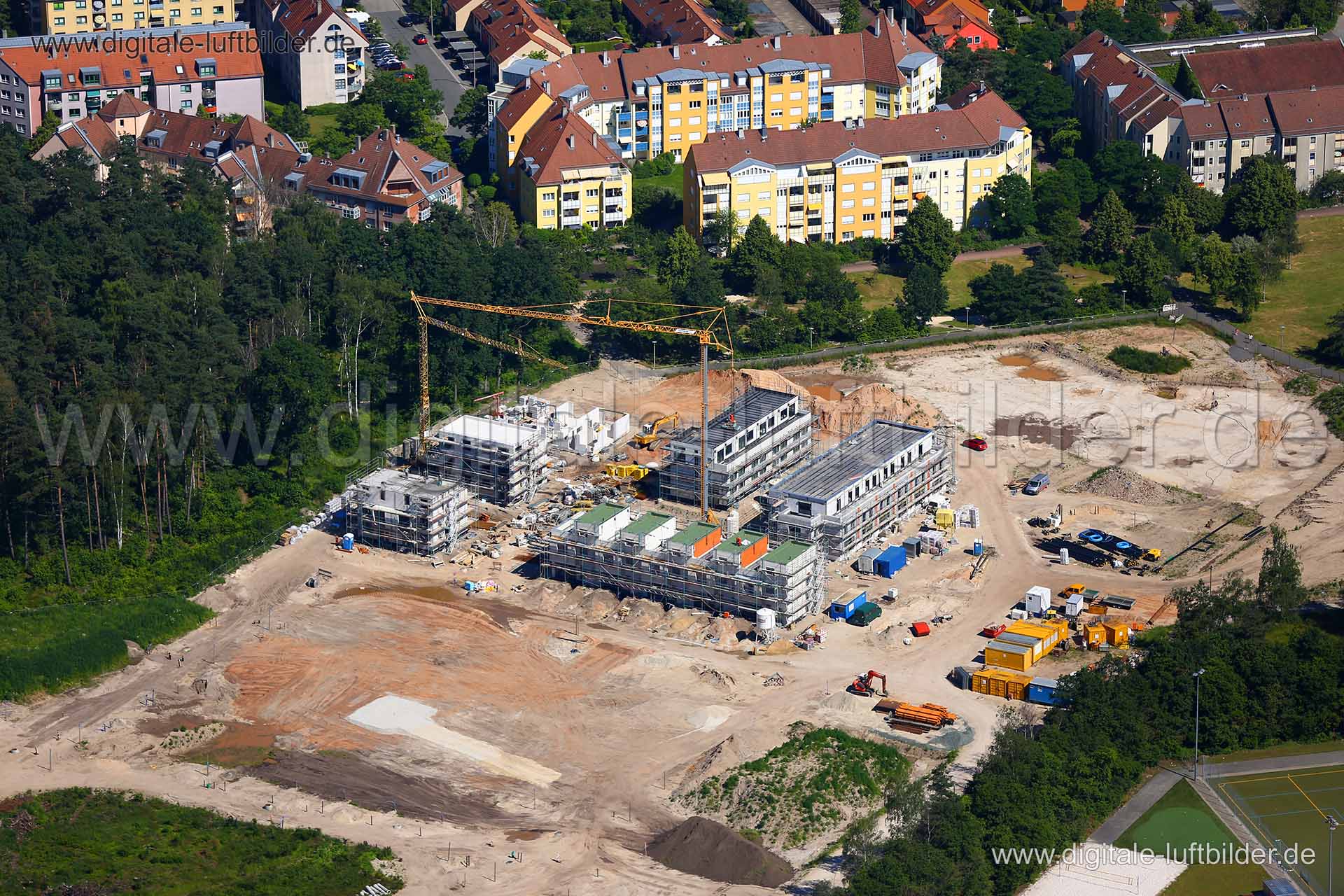 Luftaufnahme Karl-Schönleben-Straße in Nürnberg | Mittelfranken, Bayern