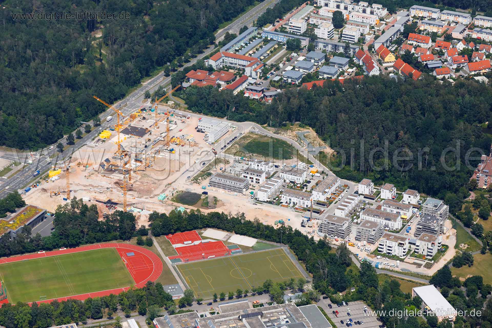 Luftaufnahme Karl-Schönleben-Straße in Nürnberg | Mittelfranken, Bayern