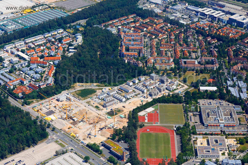 Luftaufnahme Karl-Schönleben-Straße in Nürnberg | Mittelfranken, Bayern