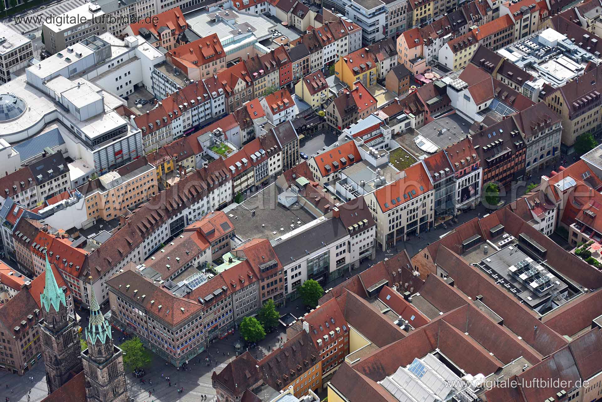 Luftaufnahme Karolinenstraße in Nürnberg | Mittelfranken, Bayern