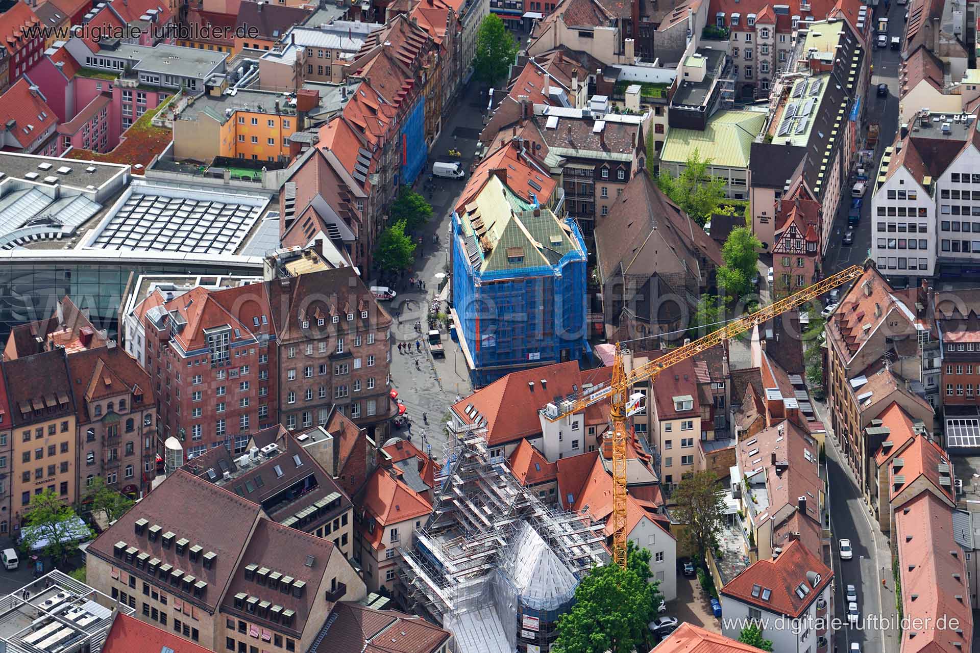 Luftaufnahme Katharinenkirche in Nürnberg | Mittelfranken, Bayern